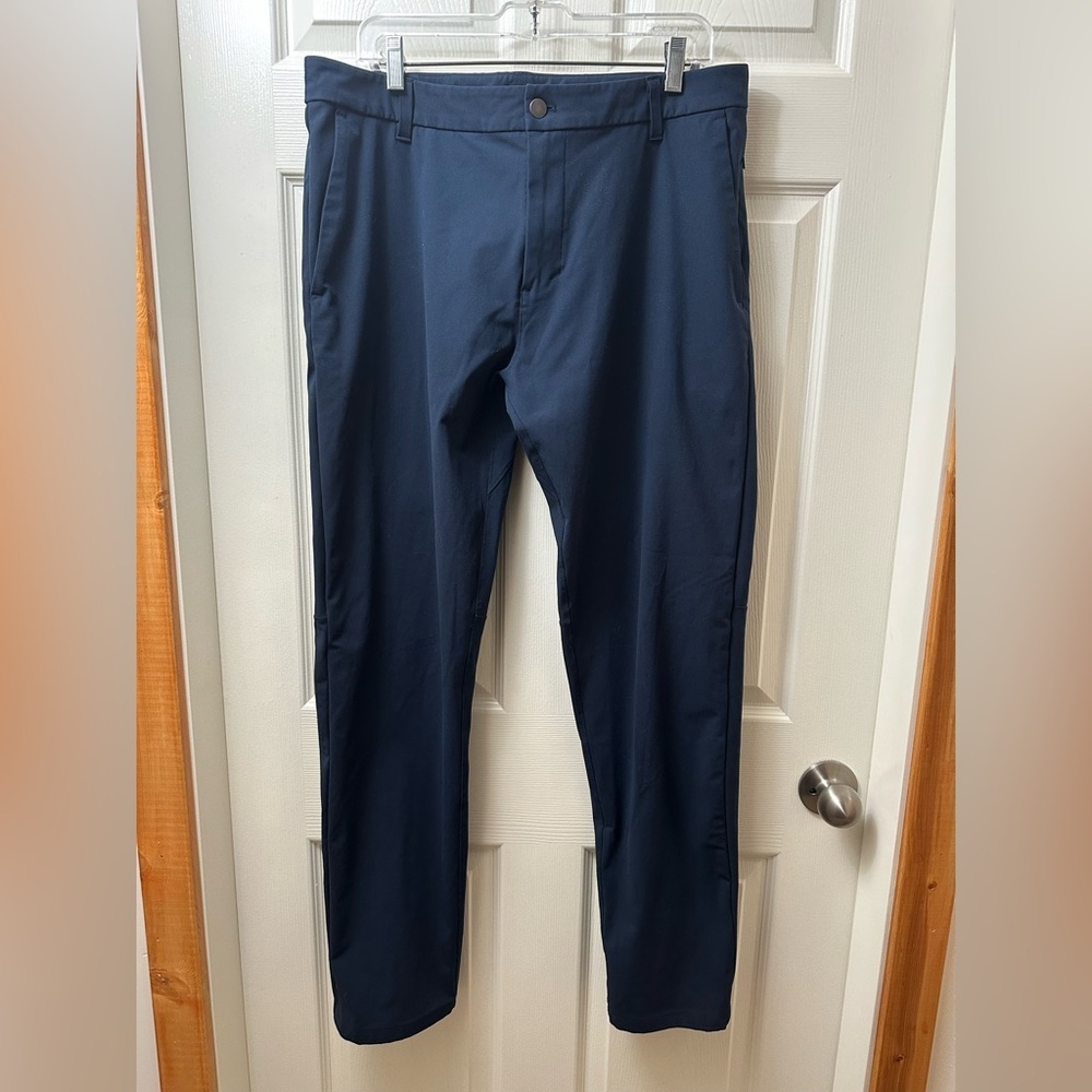 Lulu🍋Commission Classic-Fit Pant Warpstreme Navy Size 36